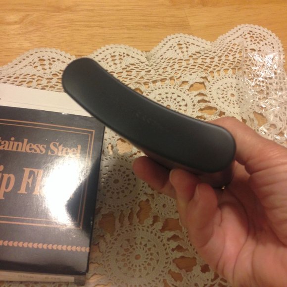 Stainless Steel Hip Flask, black, nwot - Picture 5 of 9